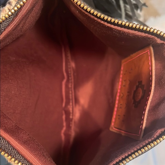 Fringed Snake Print Clutch - Picture 4 of 4